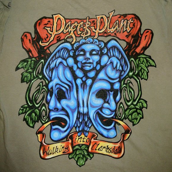 VINTAGE JIMMY PAGE ROBERT PLANT CONCERT T, CLARKSDALE, 1998, LED ZEPPELIN - Picture 3 of 8